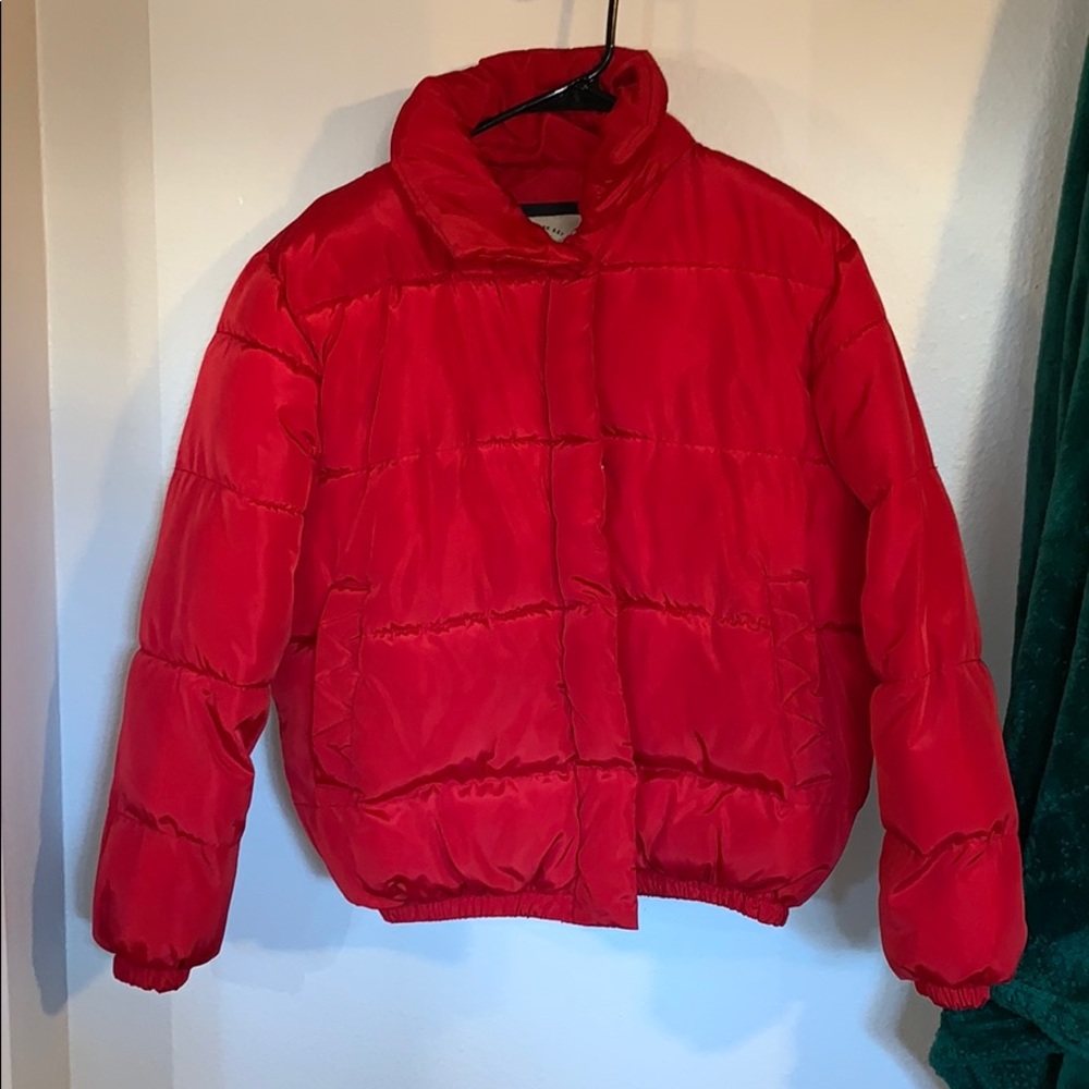 Red Puffer Jacket - Picture 2 of 4